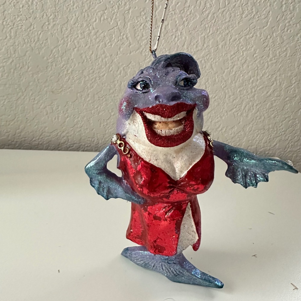 Vintage December Diamonds "Tina Tuna" Fish Ornament - Diamonds of the Sea Kitsch